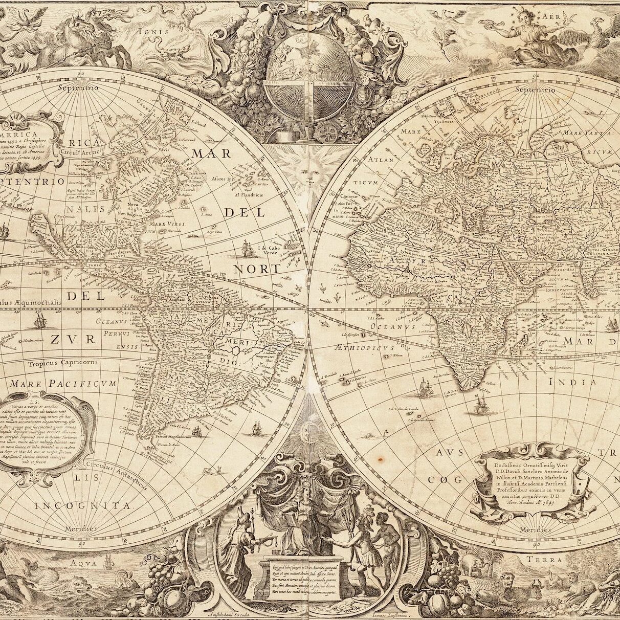 oude wereldkaart